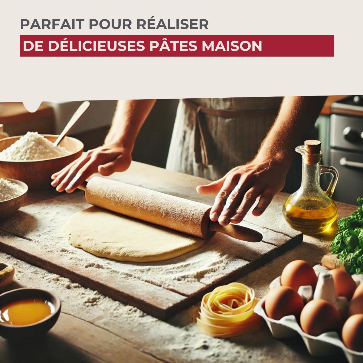 Rouleau à pâtisserie en bois 25 cm  Wood Edition Zenker - Mathon - 5