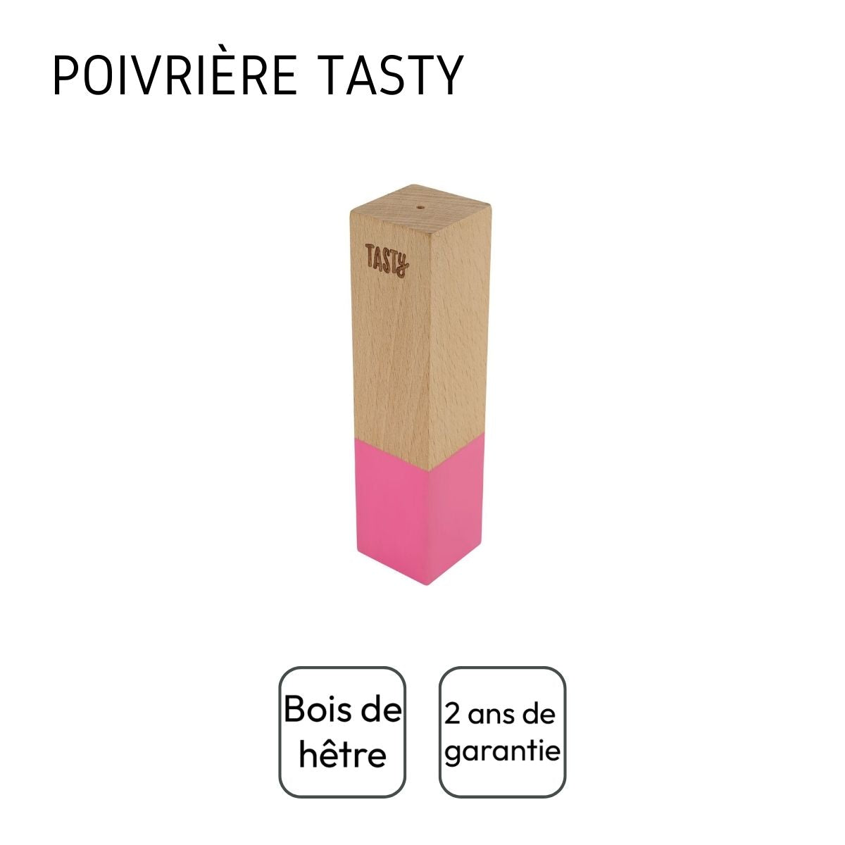 Poivrière design en bois Tasty Green Tasty - Mathon - 4
