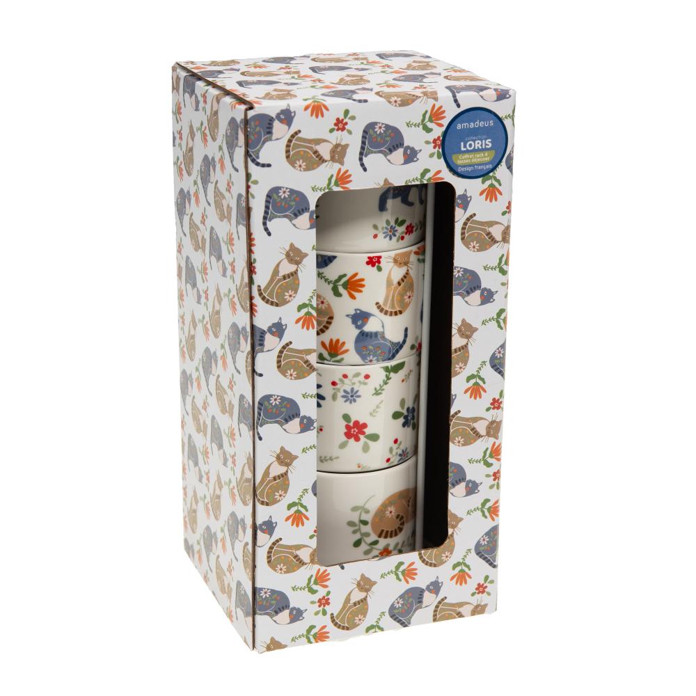 Coffret rack 4 tasses Loris 20cl Amadeus - Mathon - 2