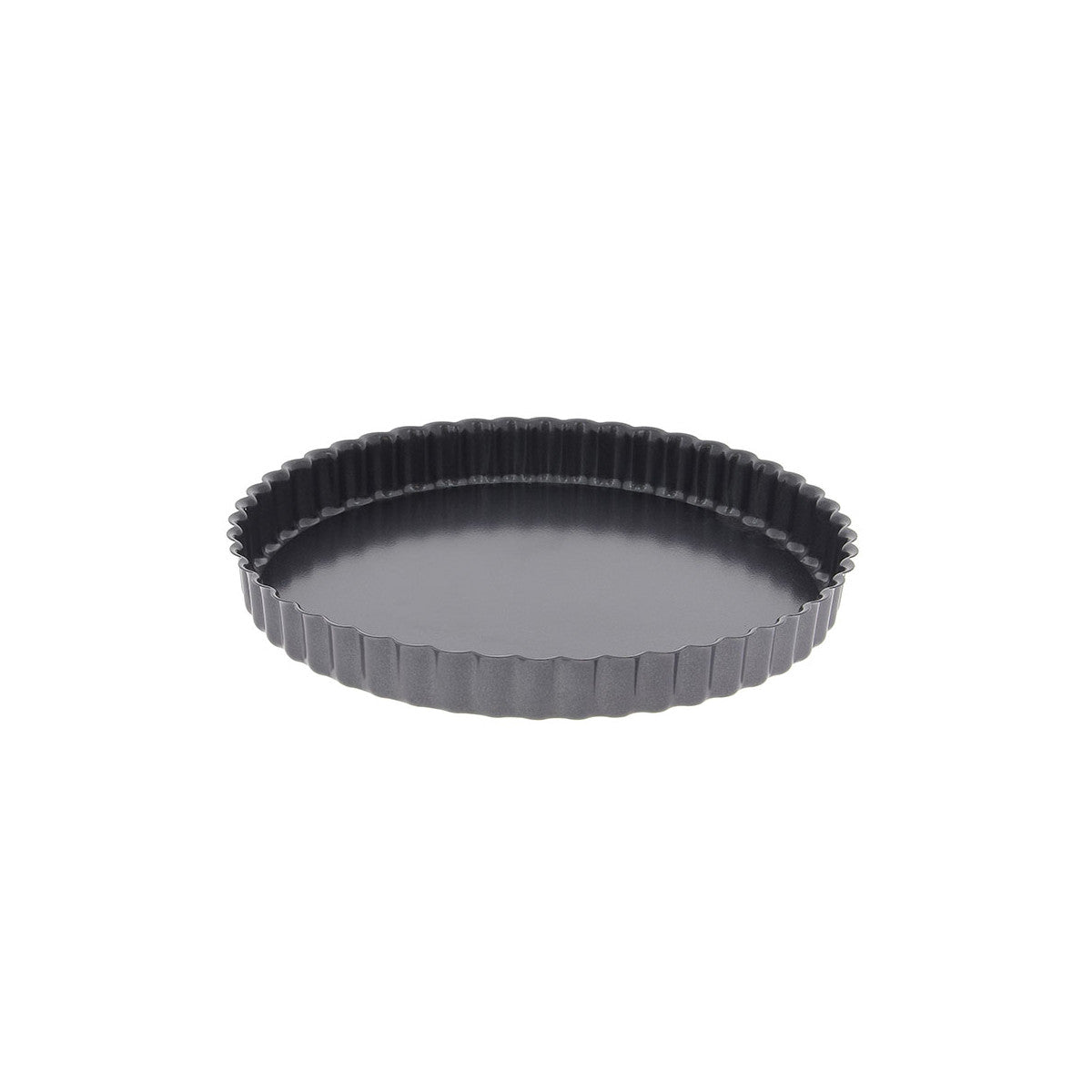 Moule à tarte 32 cm en acier antiadhésif fond fixe De Buyer - Mathon - 1