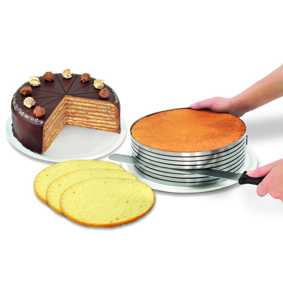 Ensemble de 2 ustensiles de pâtisserie pour layer cakes Zenker Zenker - Mathon - 4