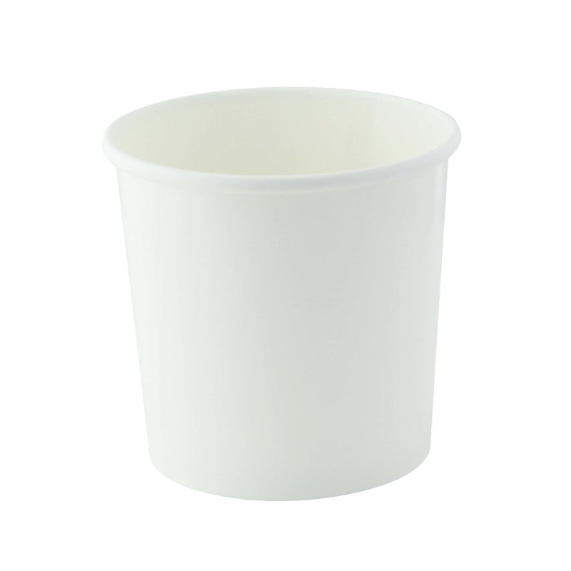 25Pcs - Pot à soupe carton blanc  H115mm 700ml FirstPack - Mathon