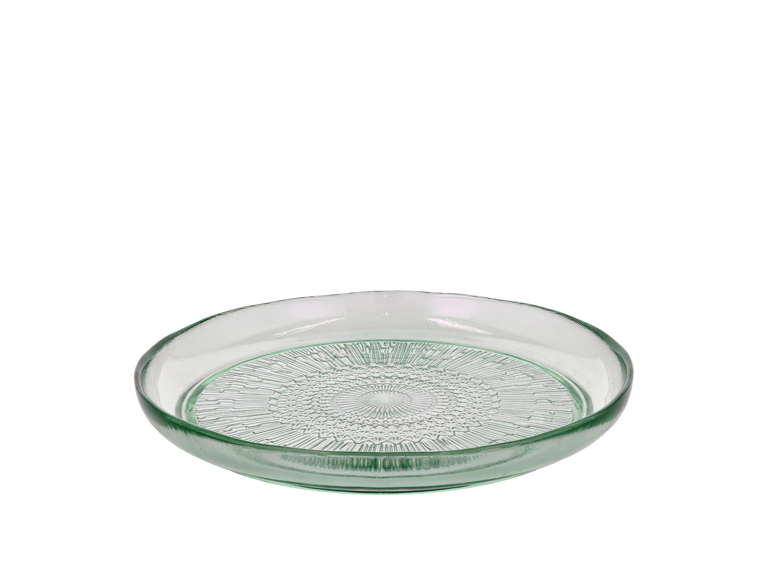 Assiette Kusintha en verre Vert Bitz - Mathon - 1