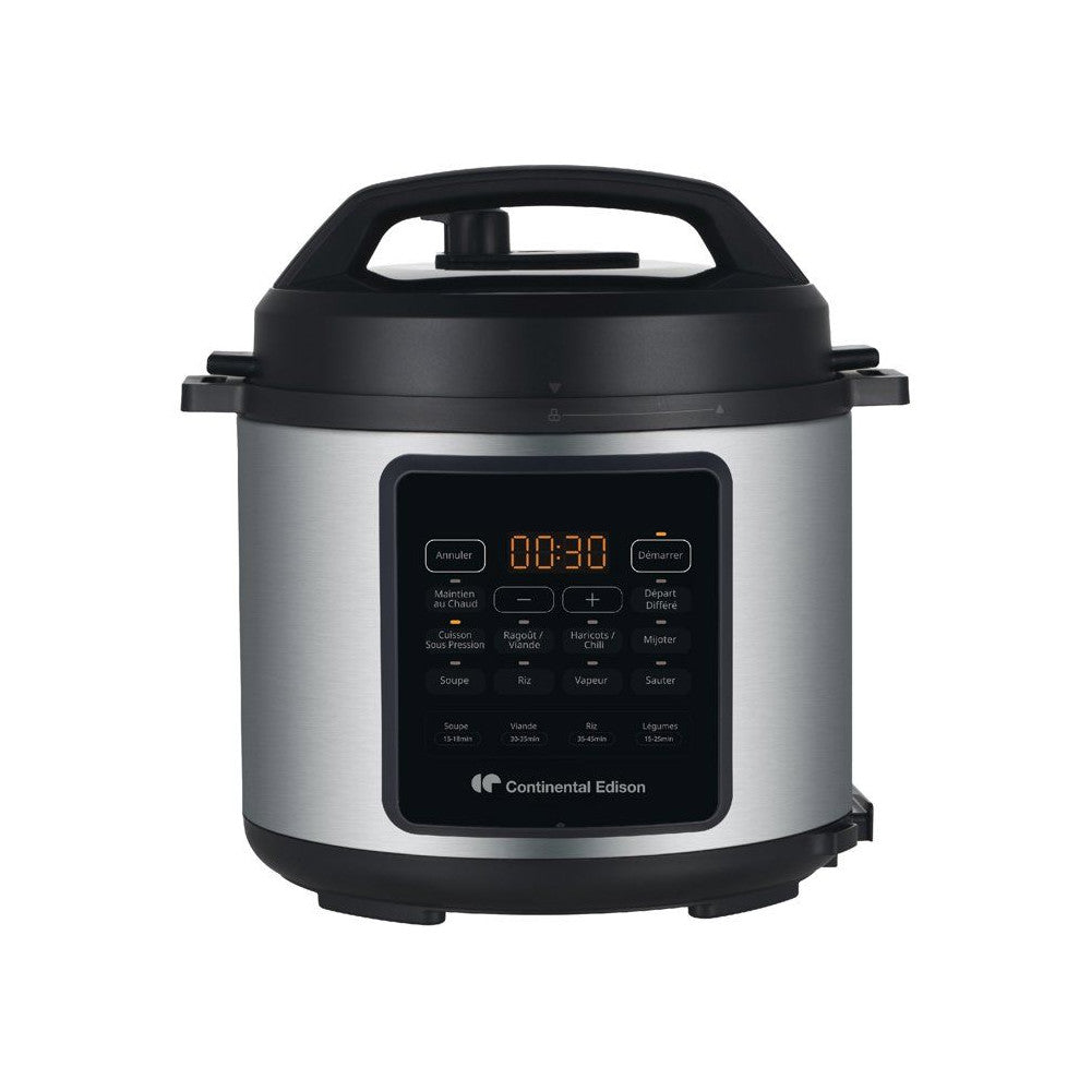 Multicuiseur Autocuisuer Sous Pression - Continental Edison - Cemcsp10006l - 6 L - 1000 W - Noir Et Inox Continental Edison - Mathon - 1