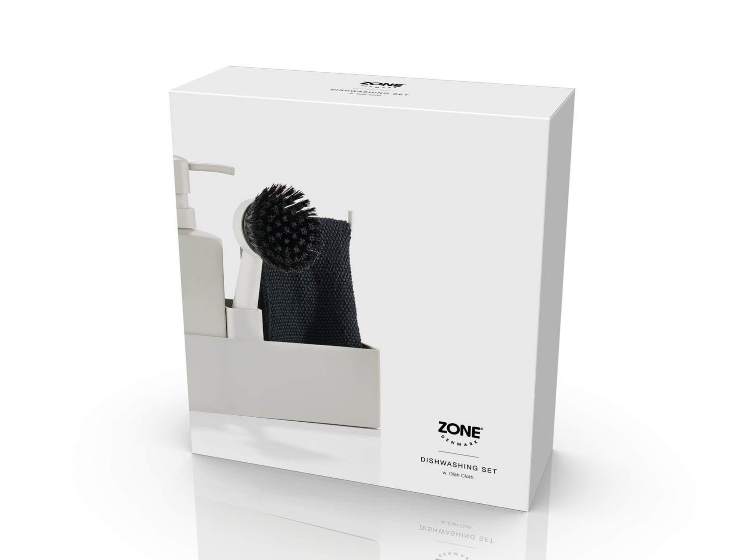 Set de vaisselle 4 pièces en silicone et céramique Gris chaud Zone Denmark - Mathon - 2