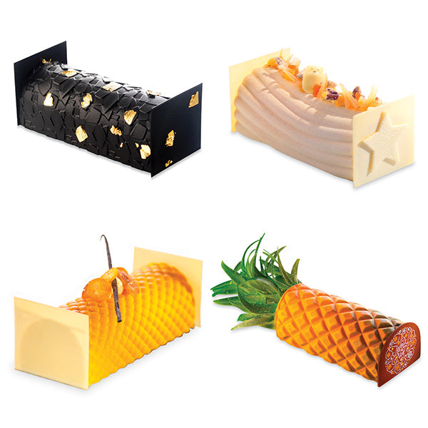 Set feuilles transferts 4 décors bûche De Buyer - Mathon - 2