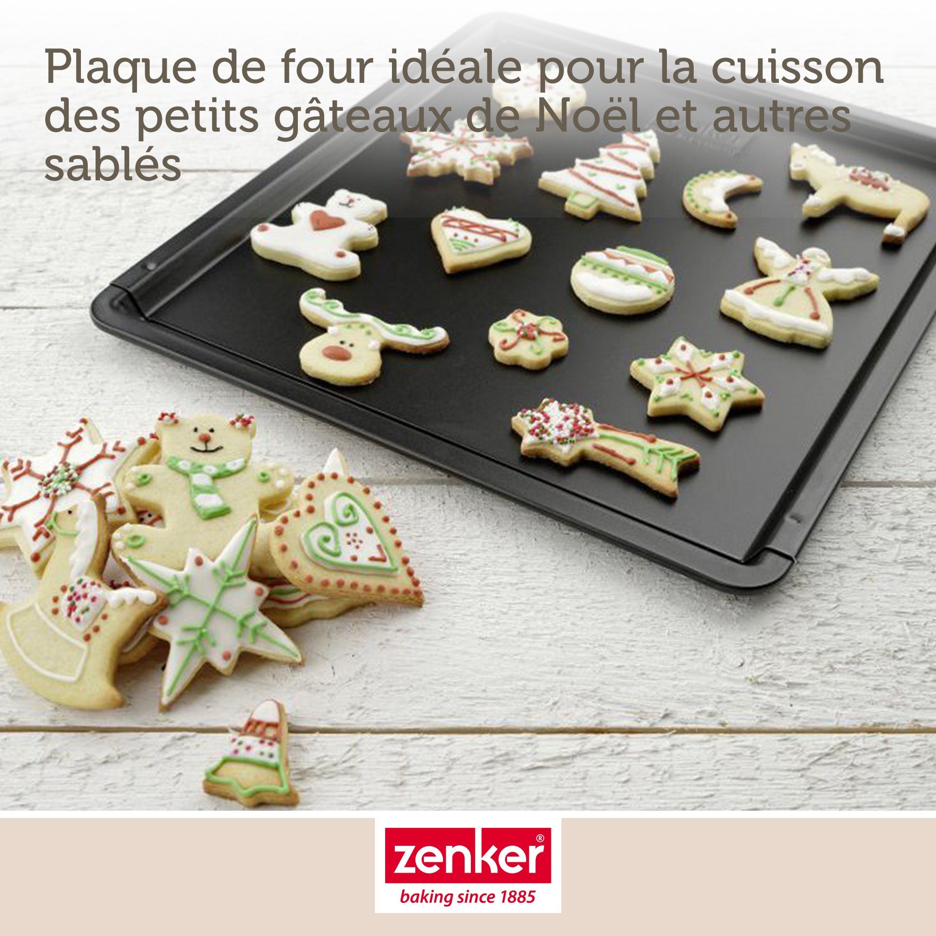 Ensemble de 2 Plaques à pâtisserie extensible de 37 à 52 x 33 cm Zenker Black Metallic Zenker - Mathon - 4