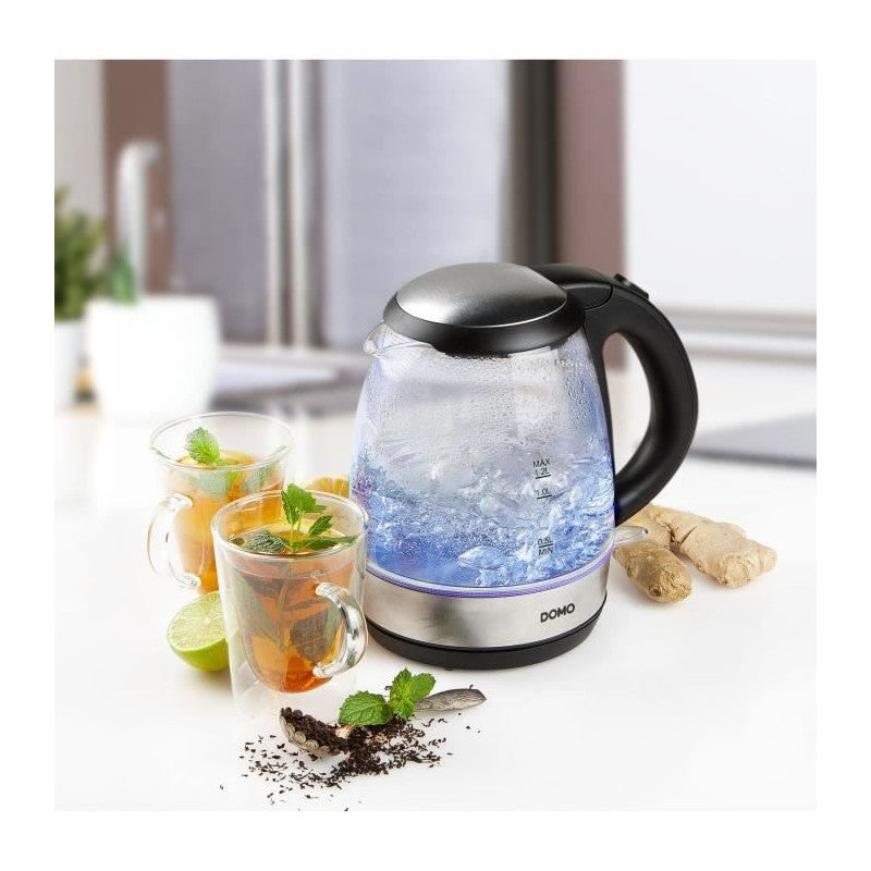 Bouilloire en verre led bleu 2200 W Domo - Mathon - 6