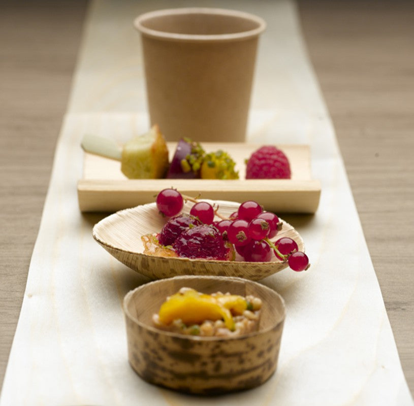 50Pcs - Mini coupelle en feuille de bambou "Zebra"   H20mm 60ml FirstPack - Mathon - 5