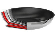 Poêle professionnelle antiadhésive en inox Multiply 26cm Cristel - Mathon - 5