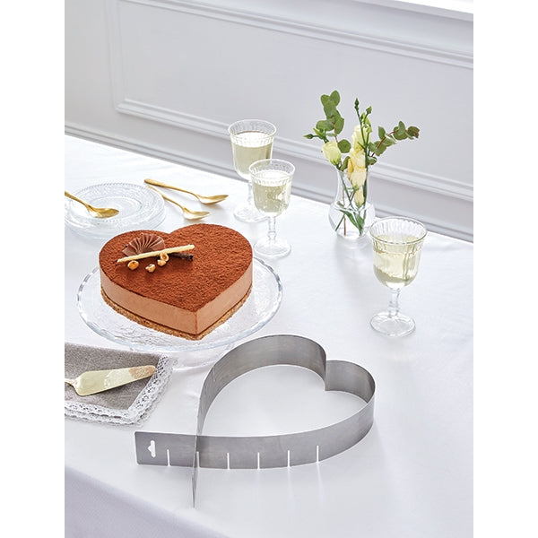 Cadre extensible coeur en inox 14 -26 cm Mathon - Mathon - 2