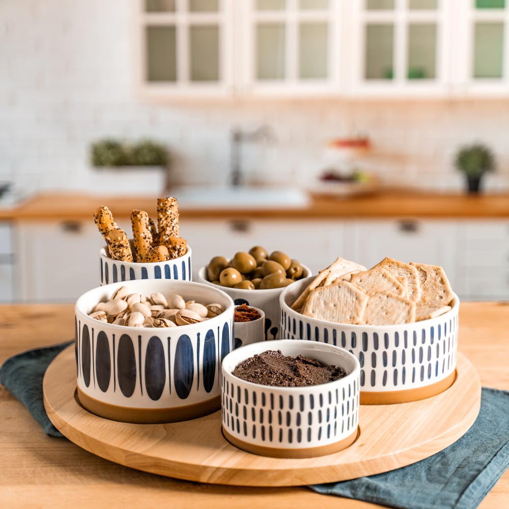 Service apéritif 6 pièces Mikonos Table passion - Mathon - 4