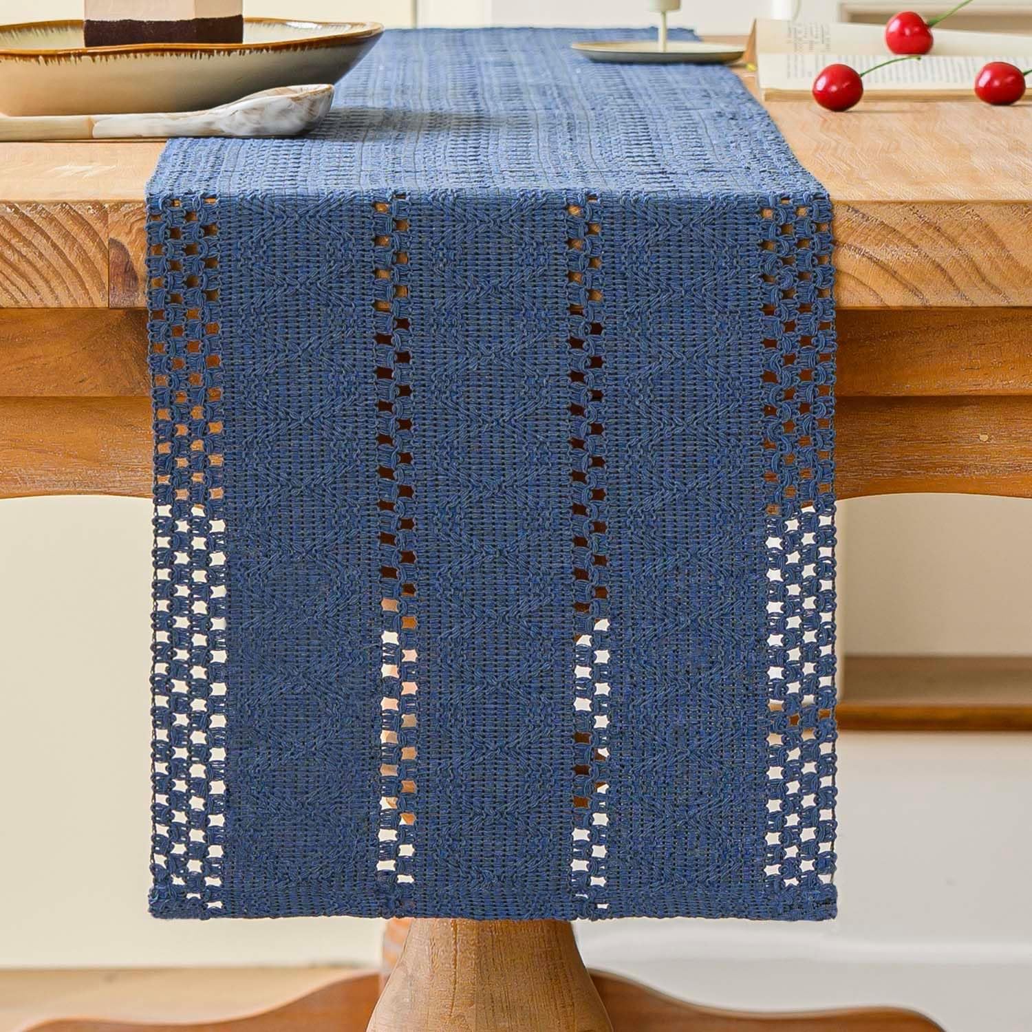 Chemin de Table Bohème Bleu Marine 30×180 cm Vendos85 - Mathon