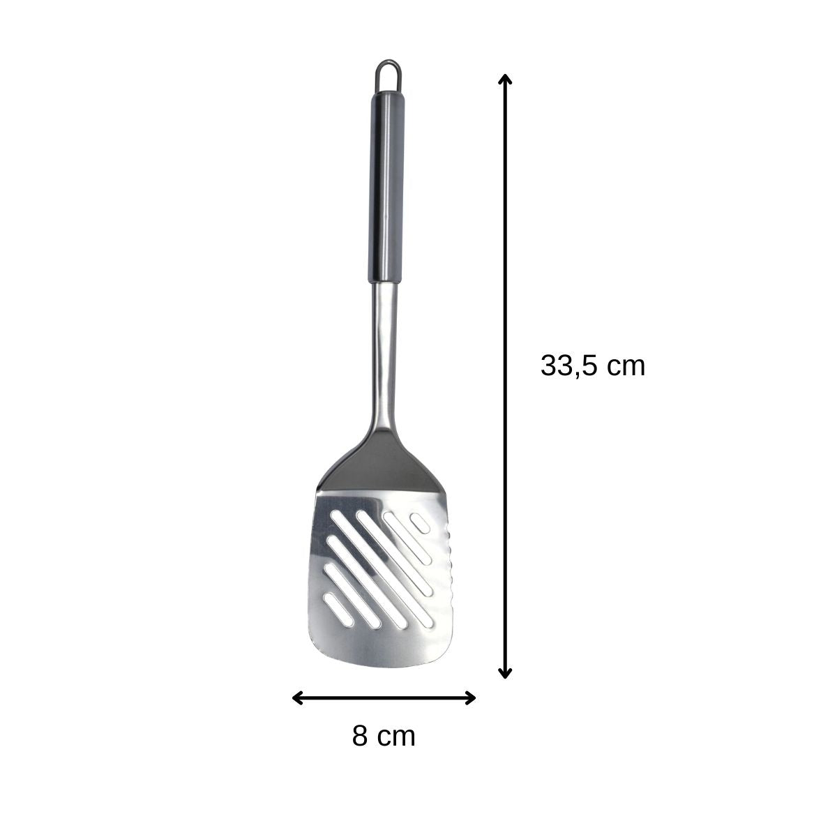 Ensemble de 2 Spatules de cuisine ajourée en inox 33 cm  Elemental Fackelmann - Mathon - 2