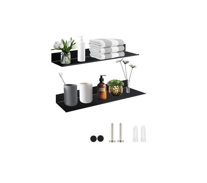 Etagere Murale de 30 cm Salle de Bain ,Cuisine,Chambre,Salon noir Vendos85 - Mathon