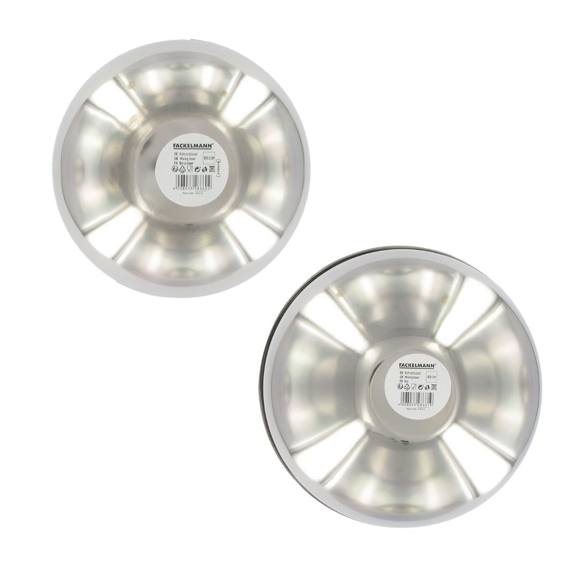 Set de 2 bols à mixer en inox 20,5 et 25 cm  Basic Fackelmann - Mathon - 5