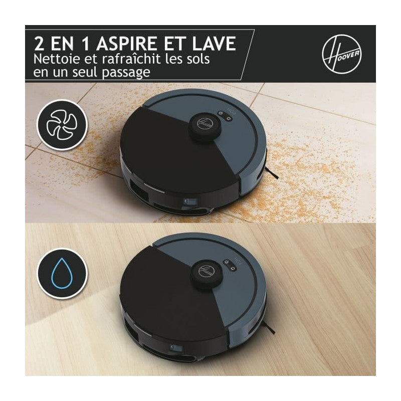 Hg430h Hydro Robot Aspirateur Laveur - Puissant 4000pa - Tous Sols - Navigation Laser -capteur D