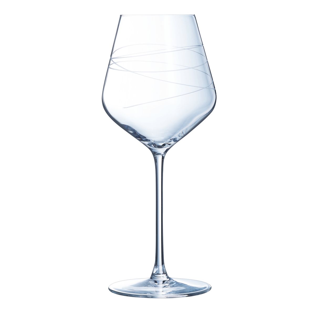6 verres à pied 47cl Abstraction - Cristal d