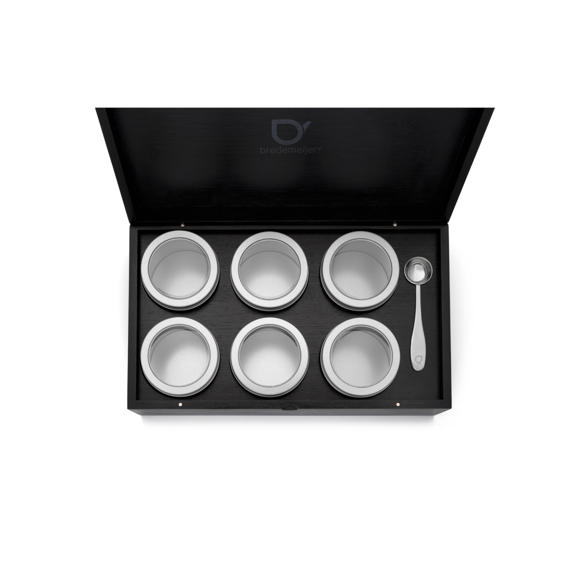 Universal - Coffret à thé noir avec 6 boîtes à thé et cuillère Bredemeijer - Mathon - 2