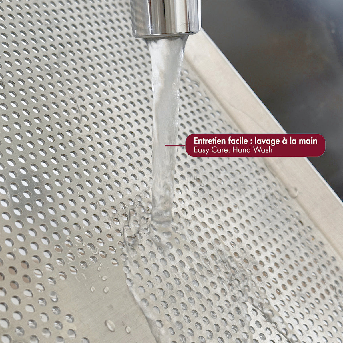 Plaque pâtissière perforée - aluminium - 530 mm x 325 x 10 mm Gobel - Mathon - 5