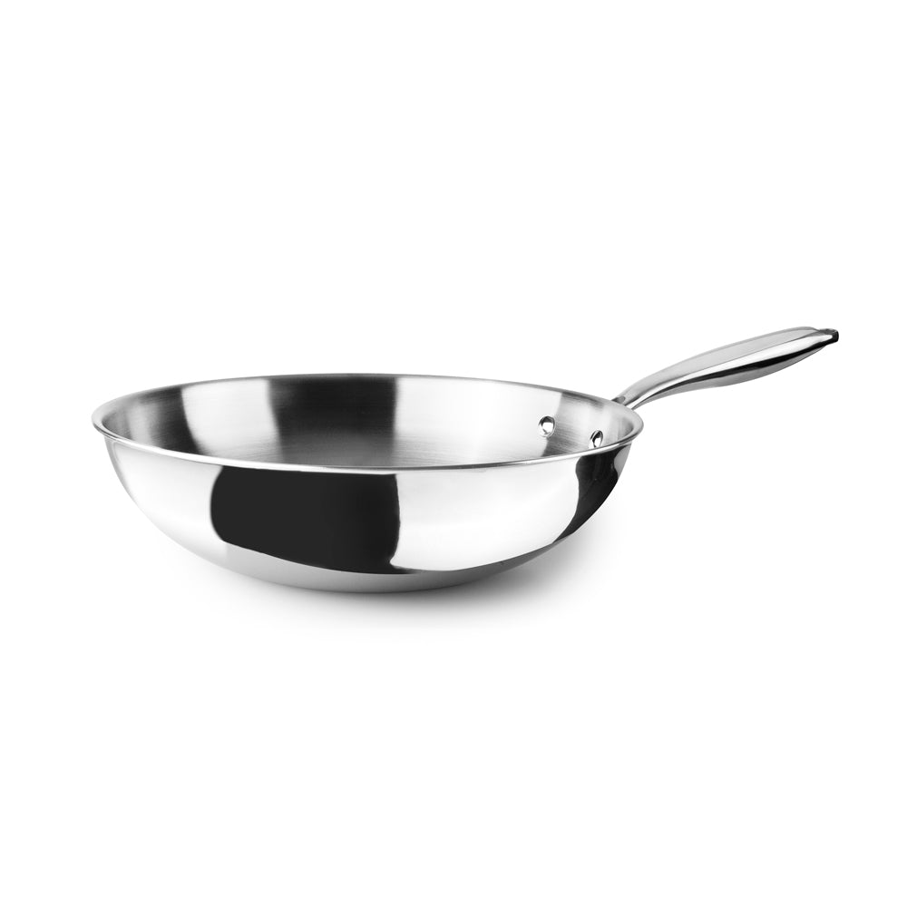 Wok Triply Natural 30 cm Ibili - Mathon - 1