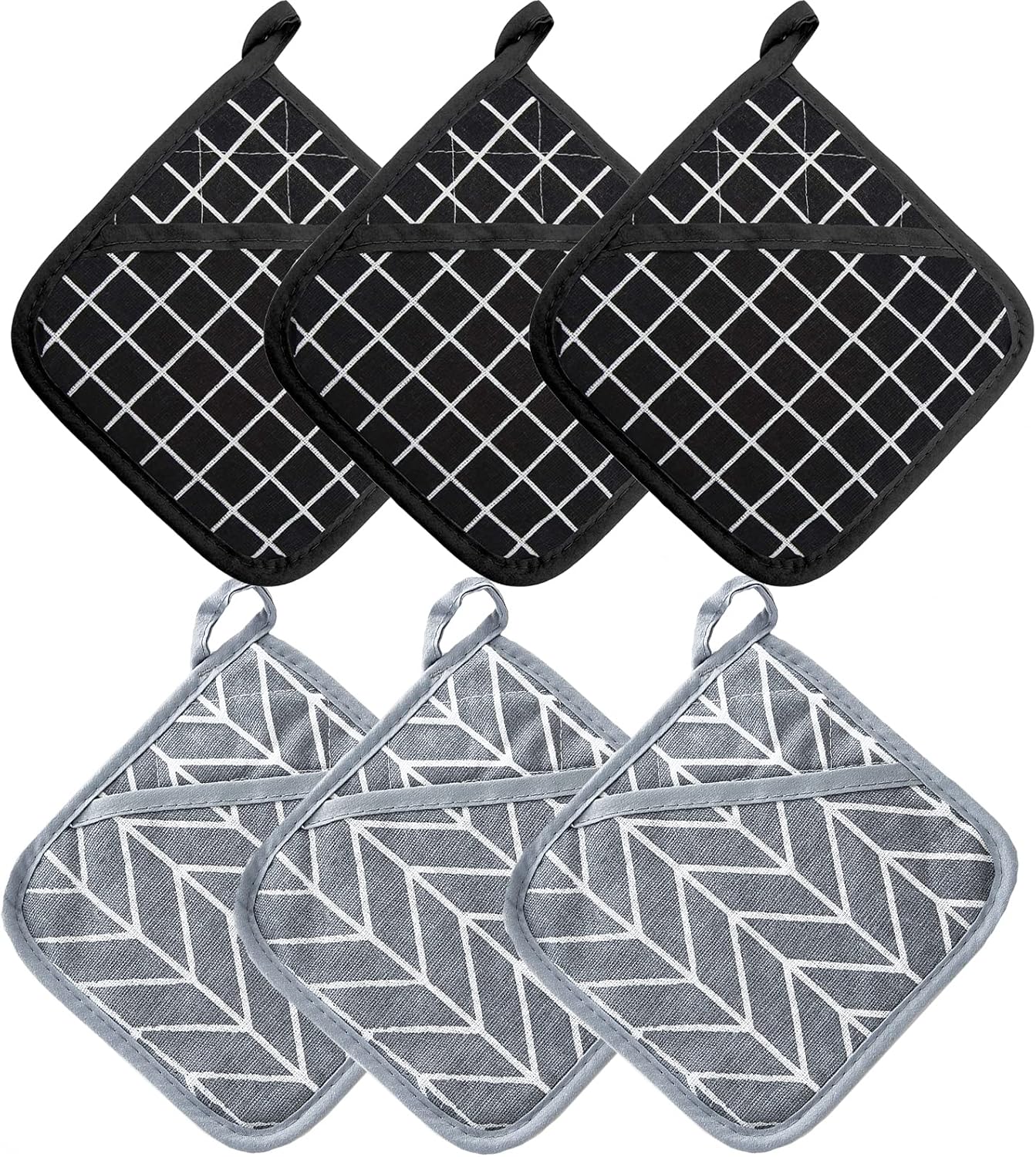 Lot de 6 Maniques de Cuisine Résistantes à la Chaleur Vendos85 - Mathon