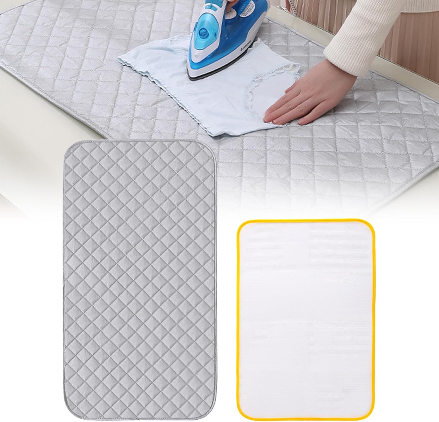 Set Tapis de Repassage Portable avec Toile Protectrice Vendos85 - Mathon