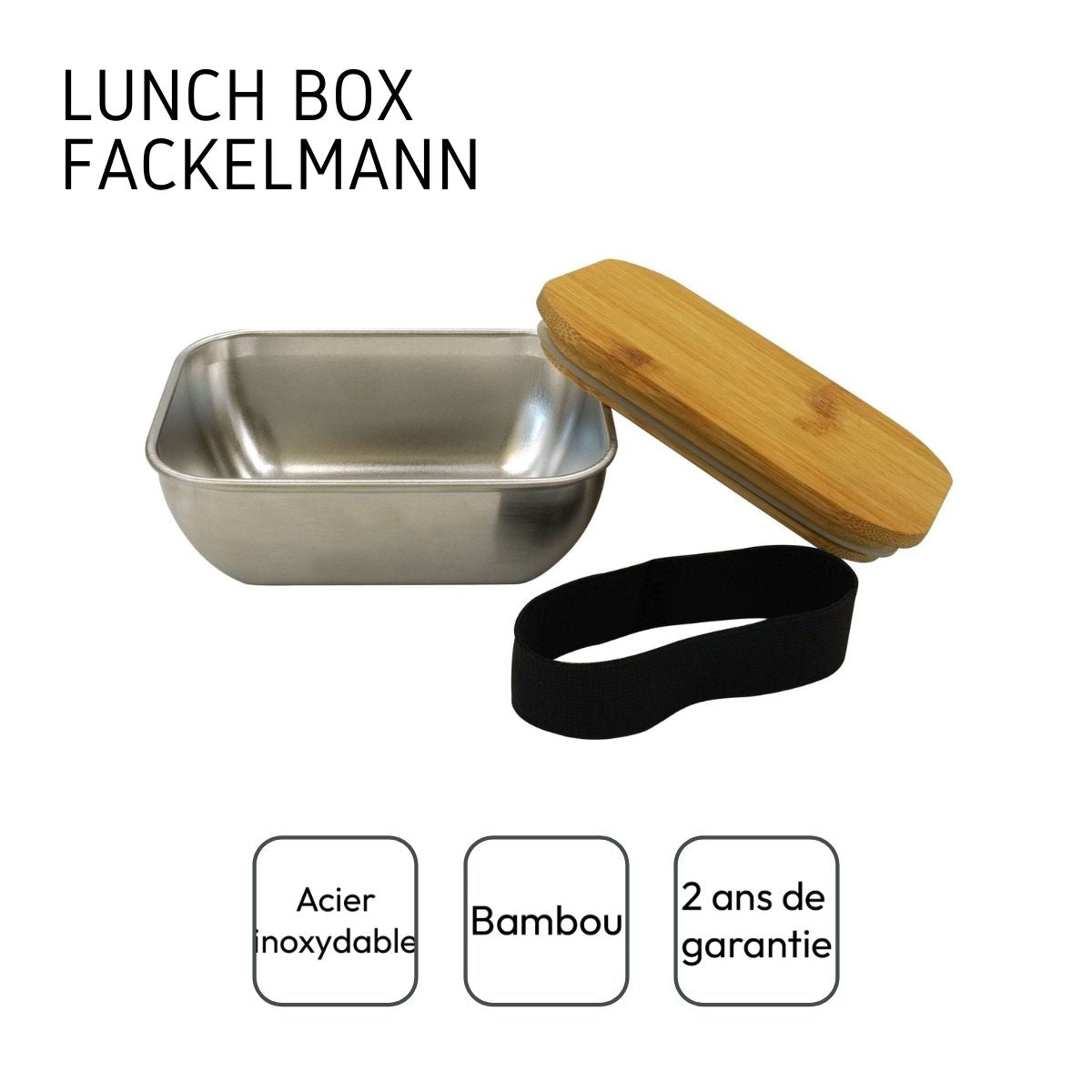 Lunch box inox pour micro-ondes de 700 ml Fackelmann - Mathon - 4