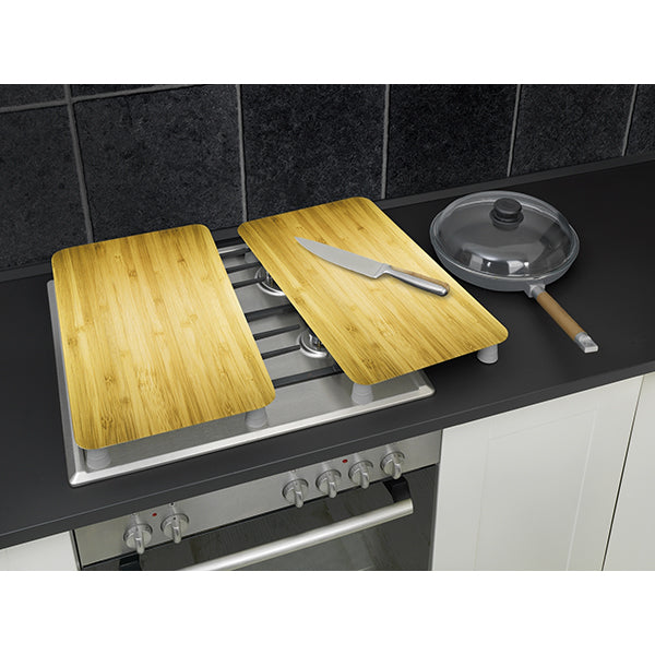 2 couvre-plaques protection motifs bois Wenko by Maximex - Mathon - 2