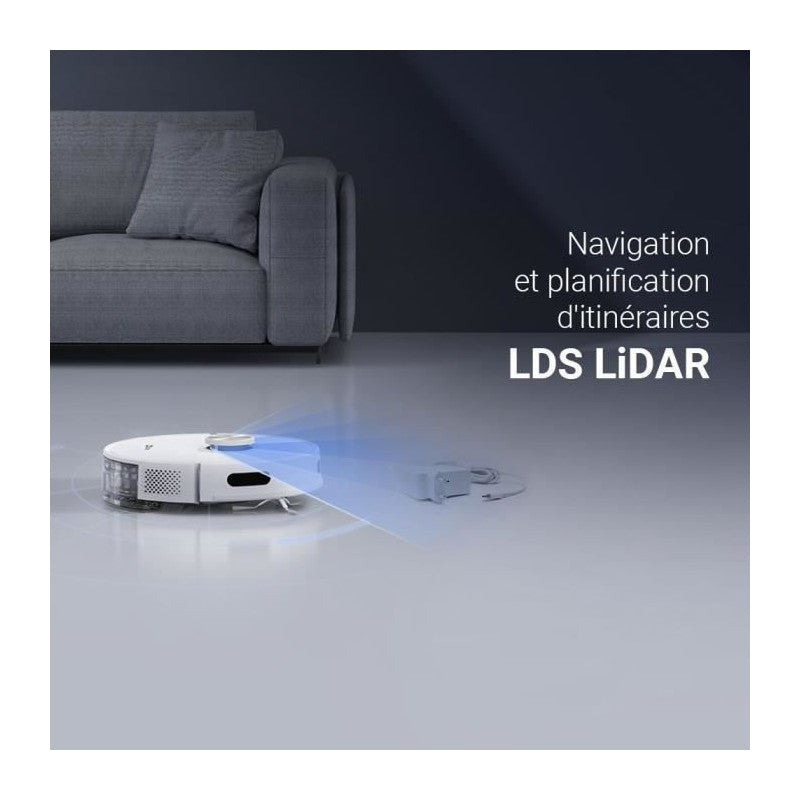Aspirateur Robot Laveur - Ezviz Re5 Plus - 4000 Pa - 300 Ml - Blanc Ezviz - Mathon - 2