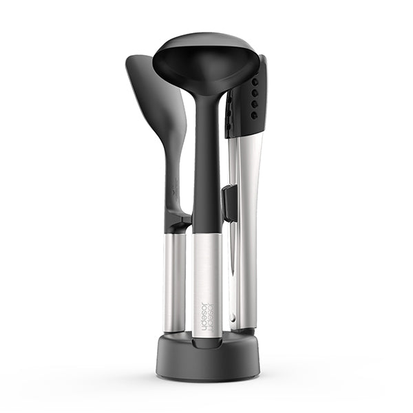 Set de 3 ustensiles Elevate Fusion avec socle compact Joseph Joseph - Mathon - 1