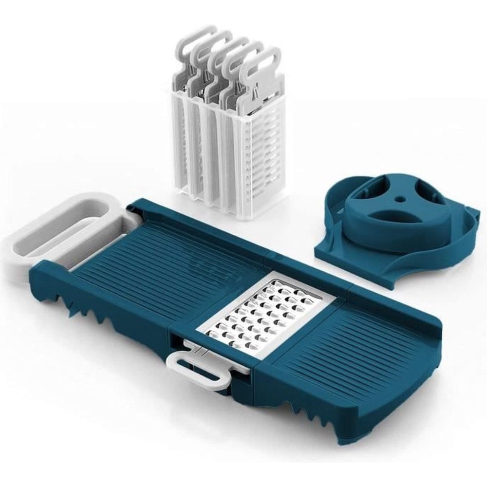 Mandoline Arthur Martin Pliable 6 en 1 en Inox avec Lames Interchangeables pour Râper et Couper les Aliments Arthur Martin - Mathon - 1