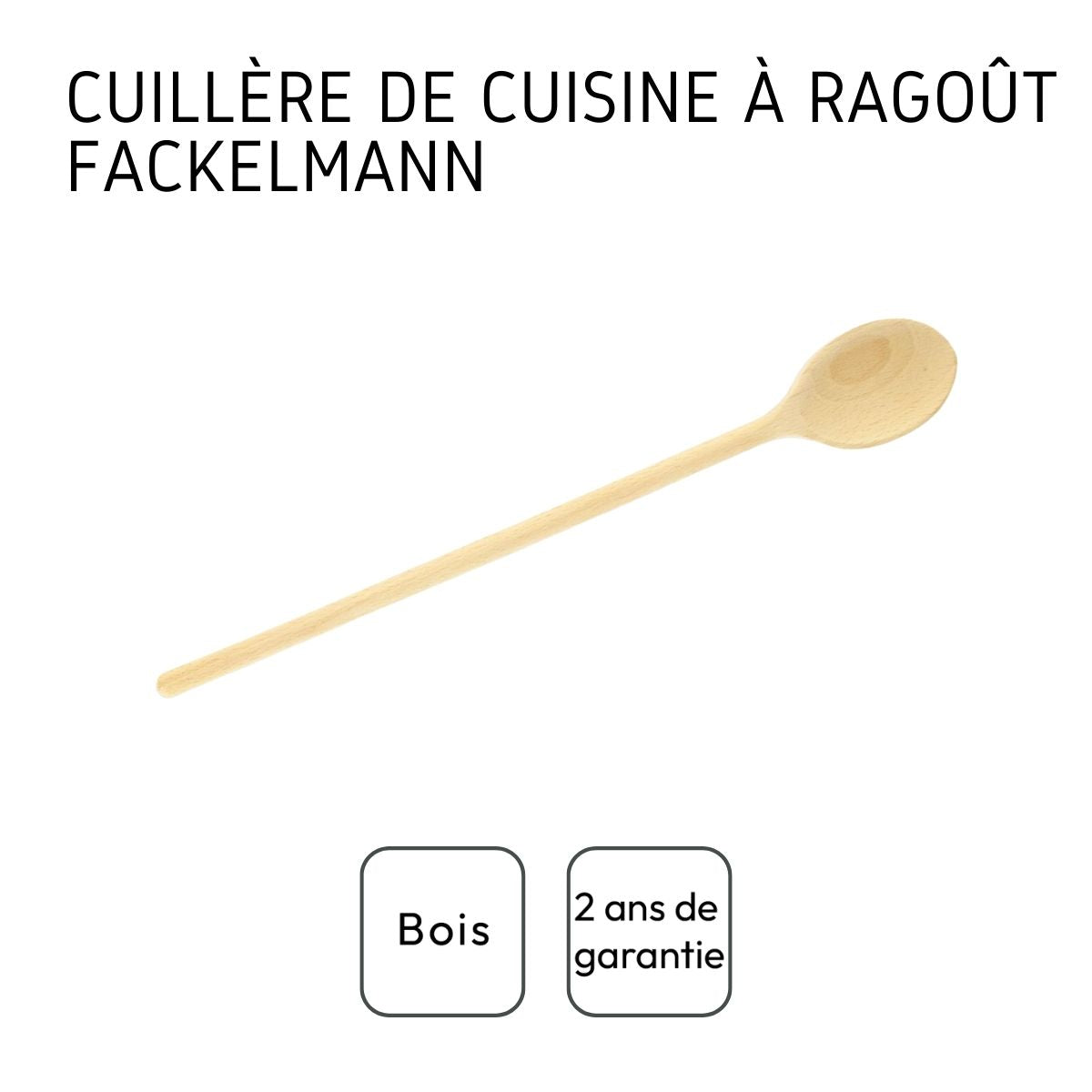 Cuillère de cuisine en bois 40 cm  Wood Edition Fackelmann - Mathon - 4