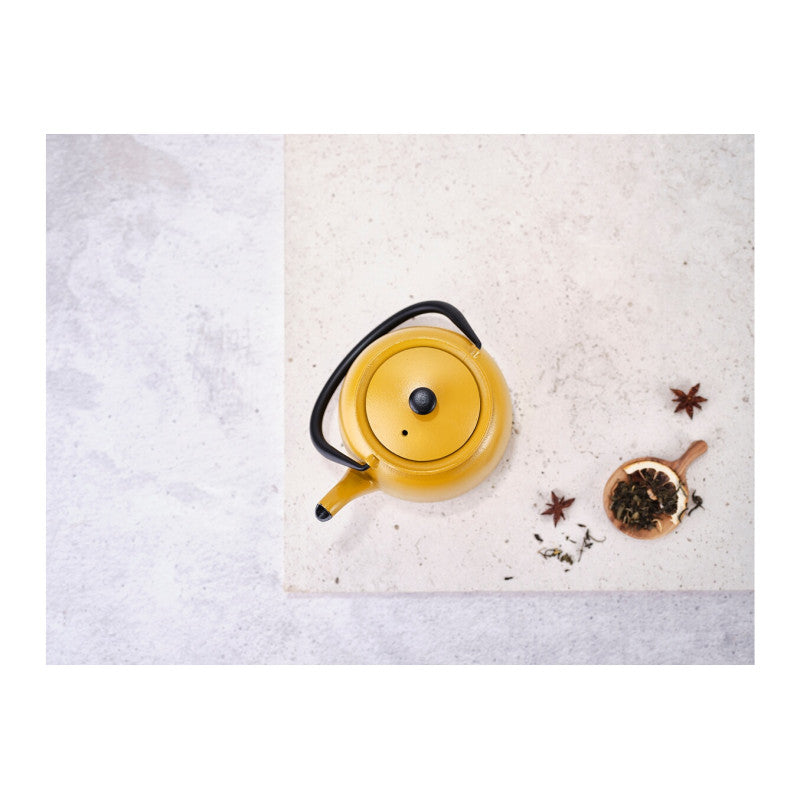 Théière   Theiere En Fonte Jane 0,92l Moutarde Tous Feux Dont Induction Cosy & Trendy - Mathon - 1