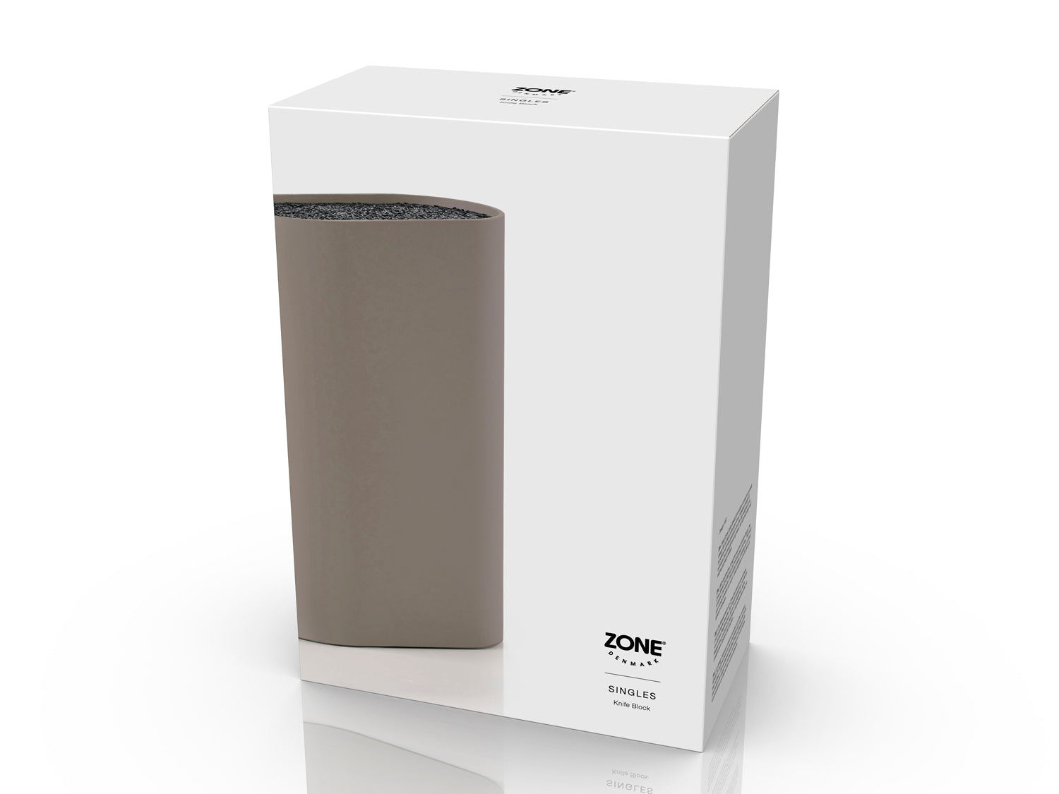 Bloc couteaux SINGLES en polypropylène et élastomère thermoplastique Taupe Zone Denmark - Mathon - 2