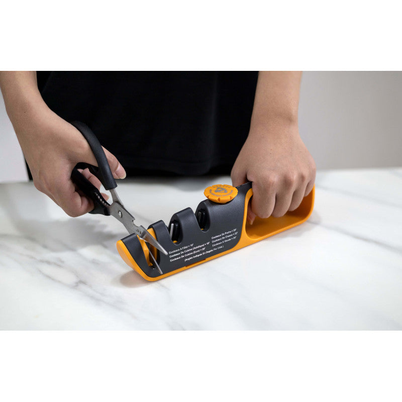 AIGUISE TOUT REGLABLE - Aiguiseur de couteaux professionnel à 3 niveaux Venteo - Mathon - 3