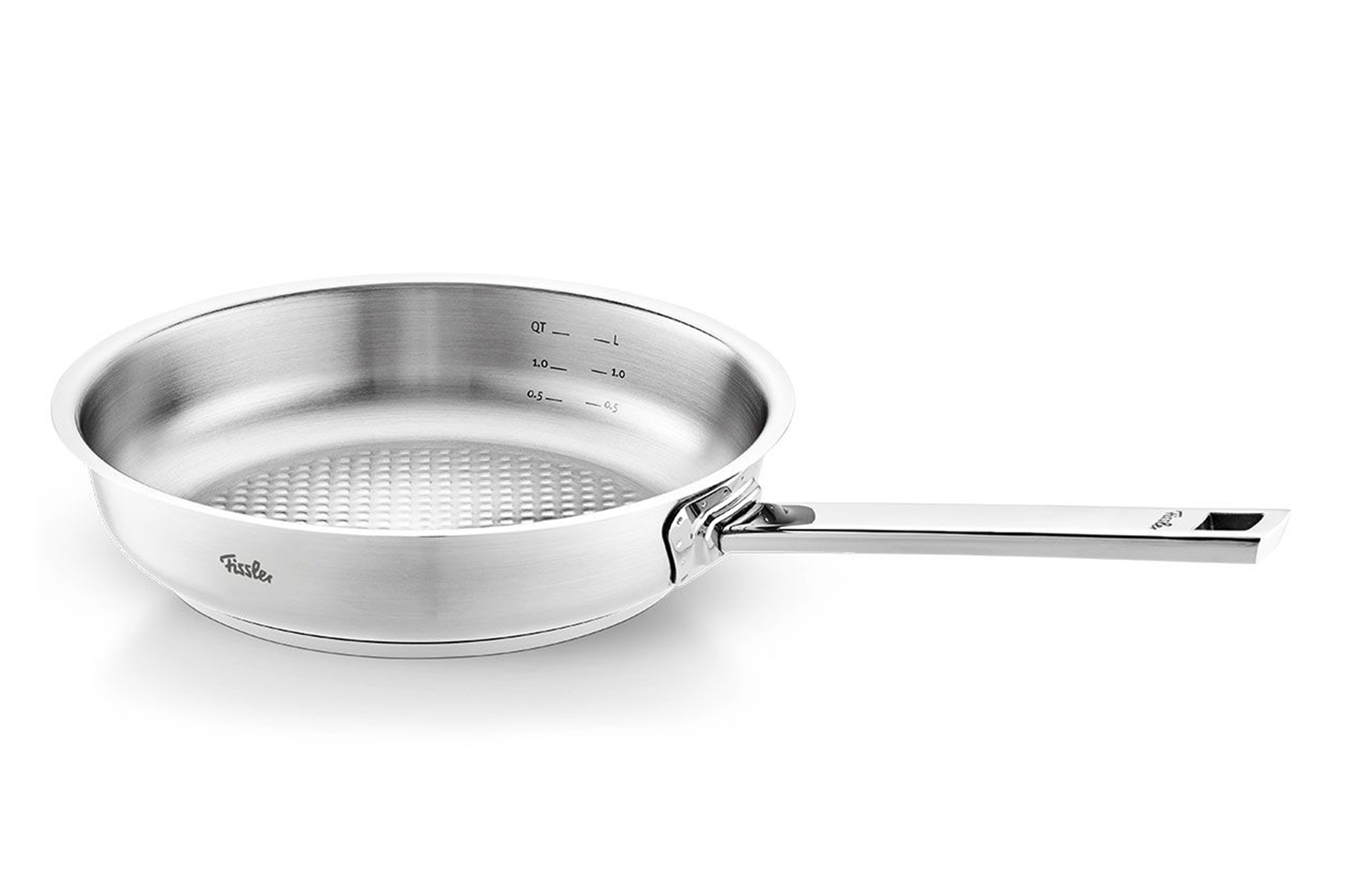 Poêle en acier inoxydable, ORIGINAL-PROFI COLLECTION, D24 cm-tous feux dont induction - Mathon - 1