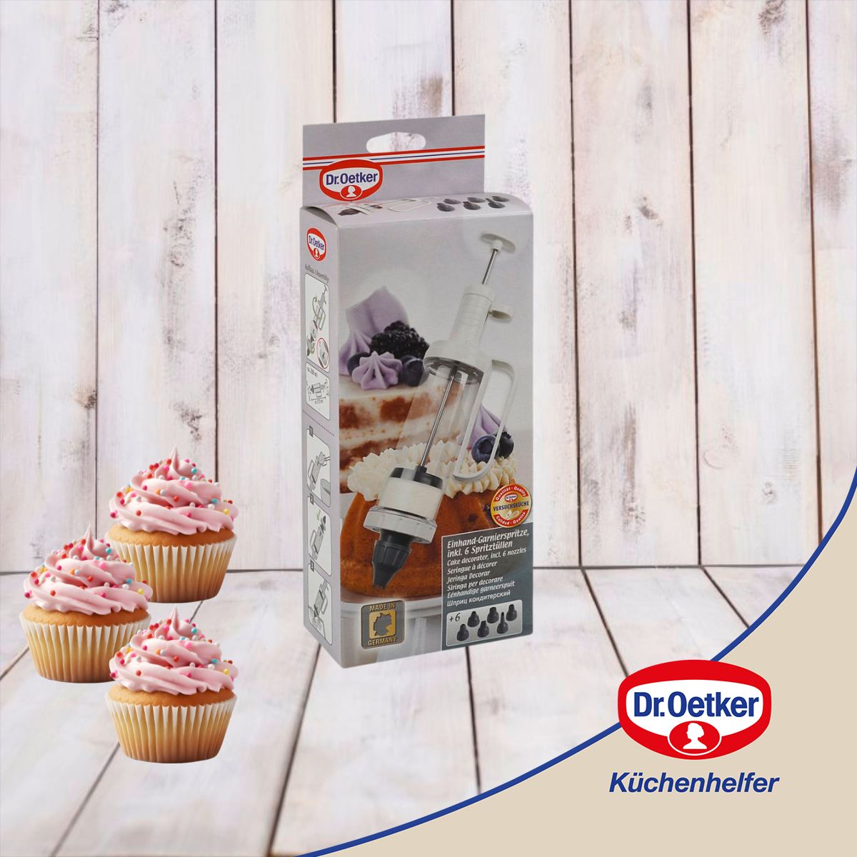 Seringue de pâtisserie et 6 embouts à motif Dr. Oetker Baker Edition Dr. Oetker - Mathon - 4