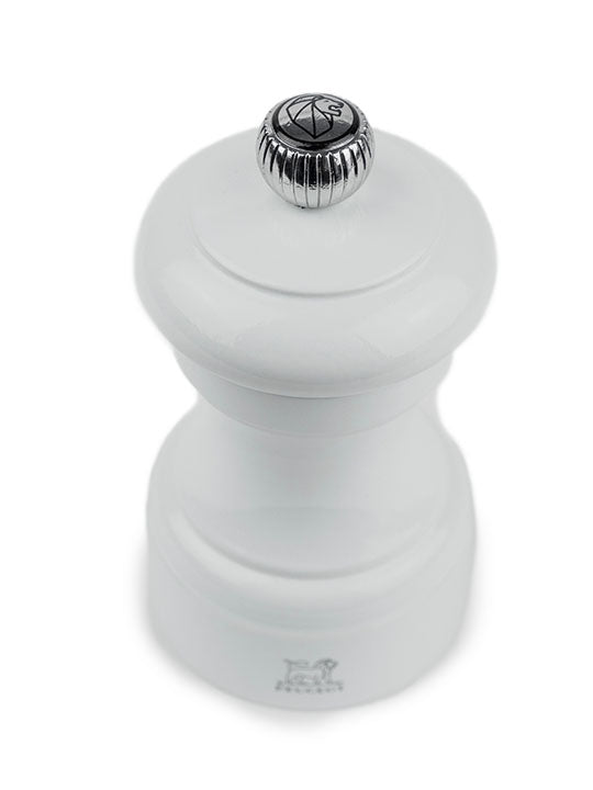 Bistro Moulin à poivre manuel en bois laqué, gris perle 10 cm - 4in. Peugeot - Mathon - 4