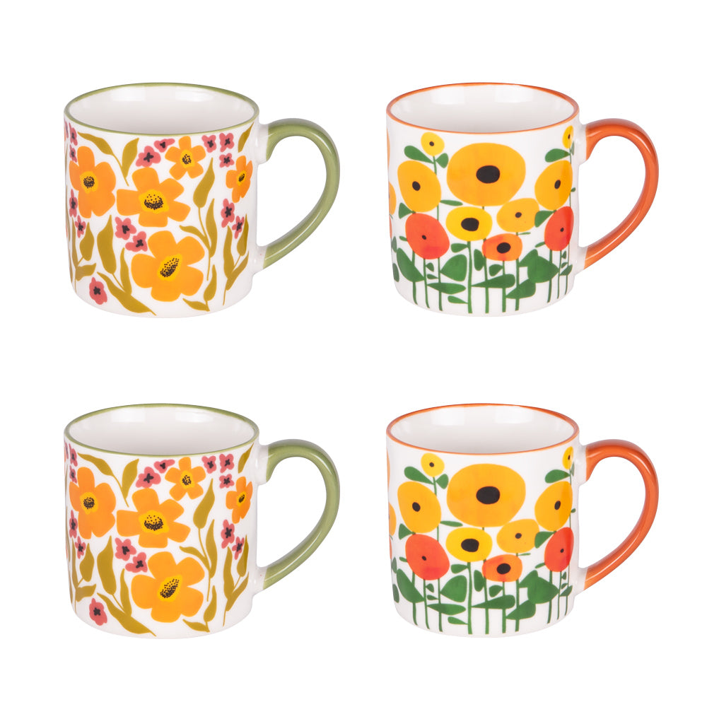 Coffret de 4 mugs Bloom Héritage 35 cl Table passion - Mathon - 1