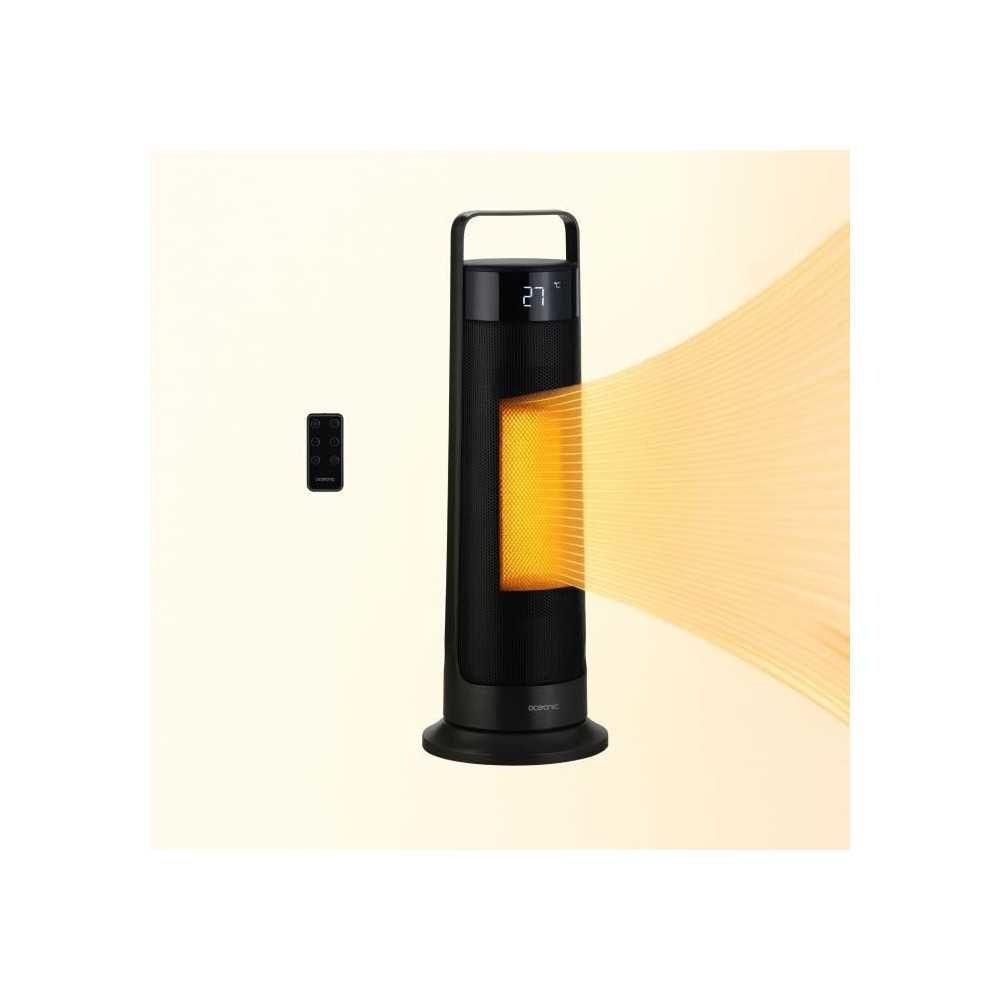 Radiateur Soufflant Oscillant - Céramique - Oceanic - 2000 W - Télécommande - Noir Oceanic - Mathon - 2
