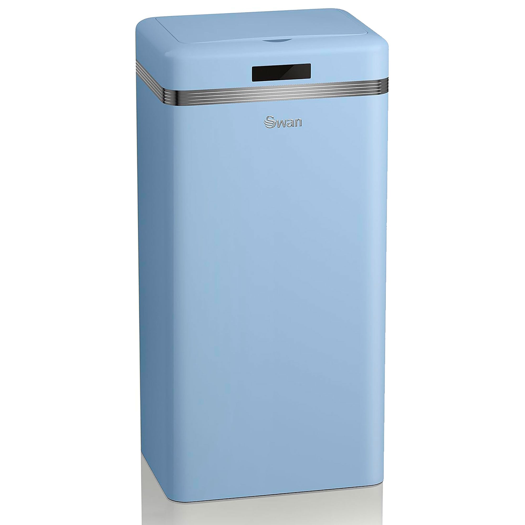 Retro Poubelle à Ouverture Automatique avec Capteur, Métal, 45 Litres, Vintage  Bleu SWKA4500BLNEU - Mathon - 1