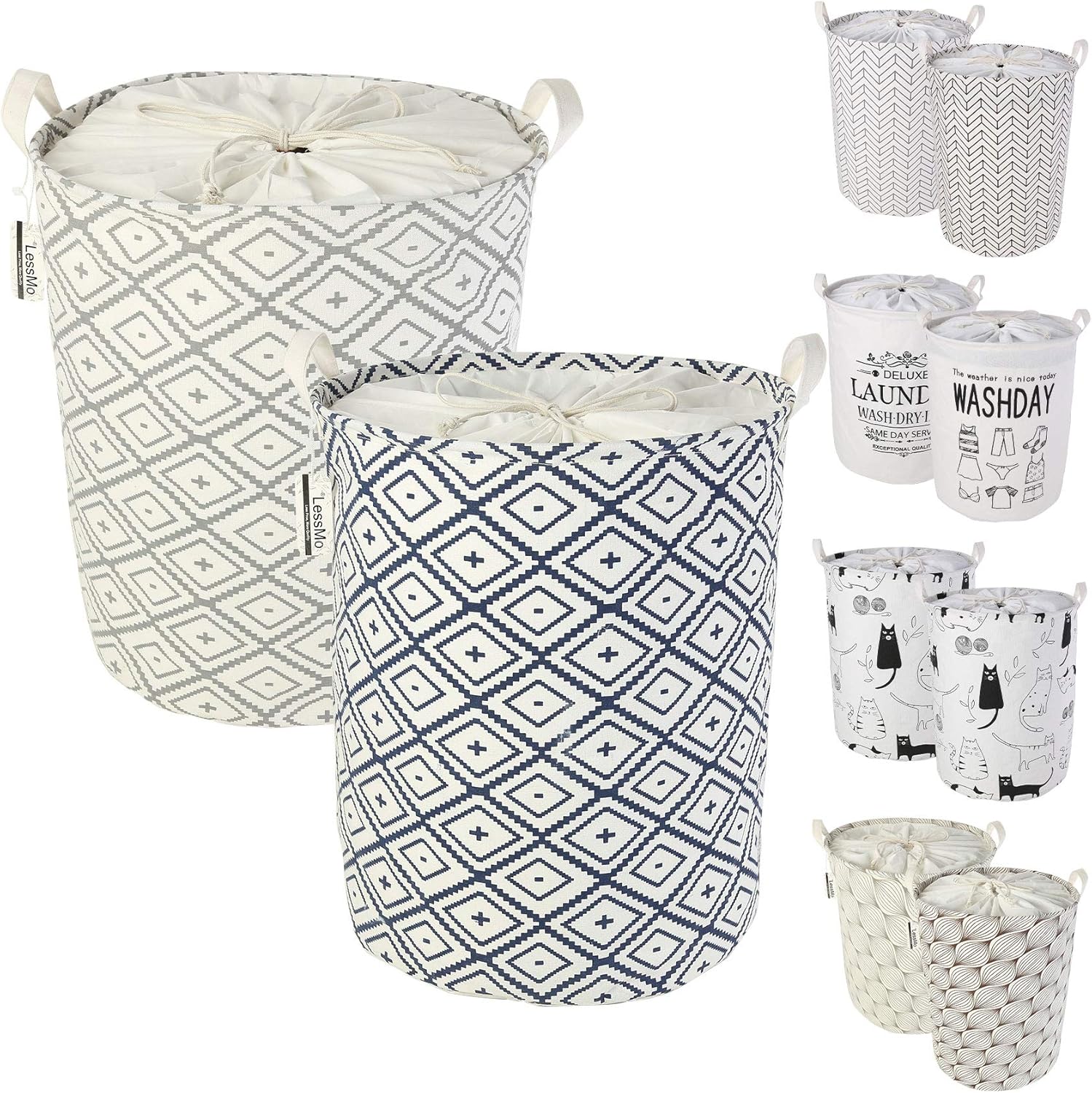 Lot de 2 Paniers à Linge Diamond 60 L Vendos85 - Mathon