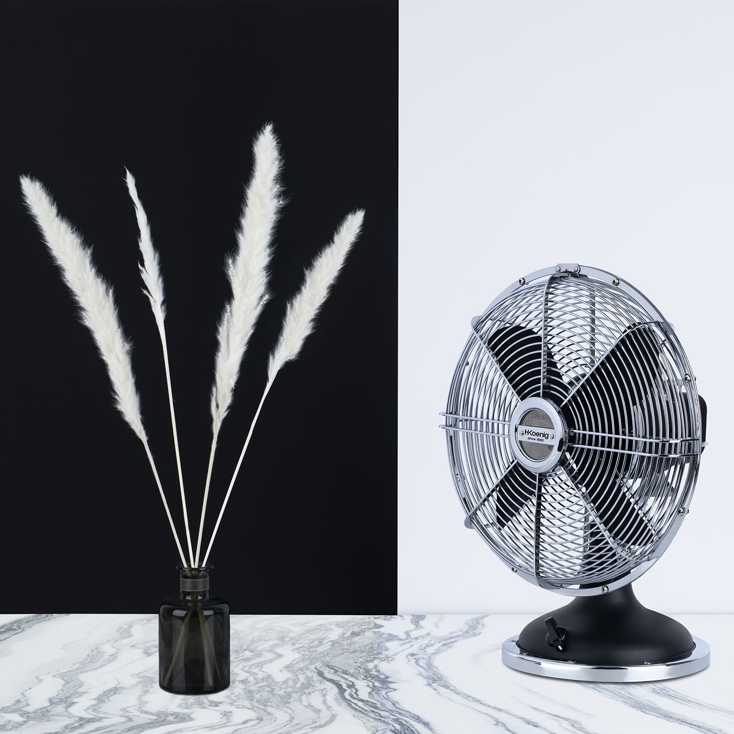 Ventilateur design metal - JOE50 NOIR H.Koenig - Mathon - 6