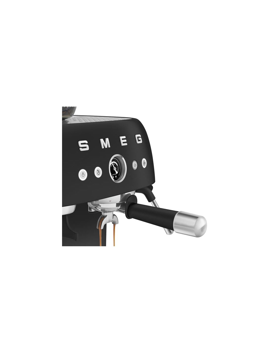 Machine à café combinée Expresso Années 50 noir mat Smeg - Mathon - 4