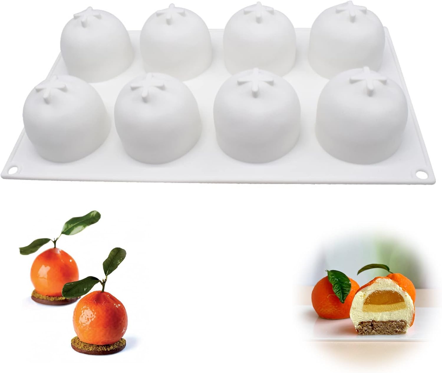 Moule en silicone pour fruits et oranges 3D Vendos85 - Mathon