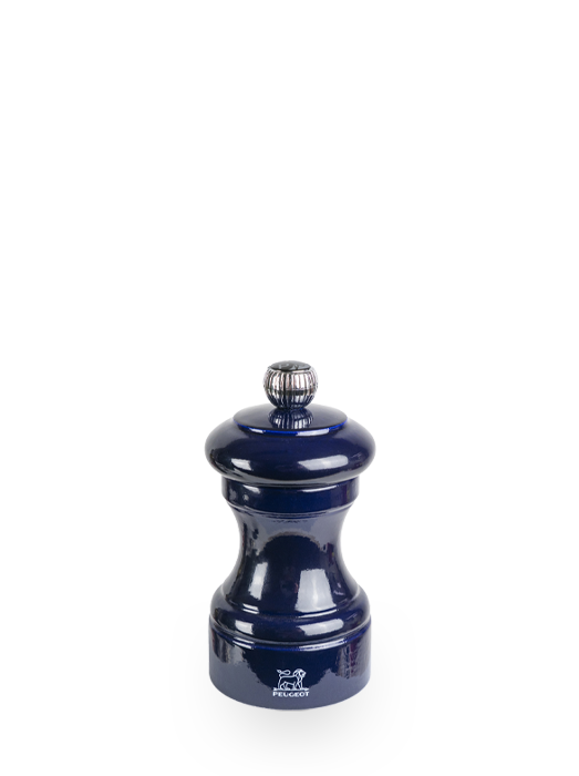 Bistro Moulin à poivre manuel en bois, laqué bleu, 10 cm - 4in Peugeot - Mathon - 1