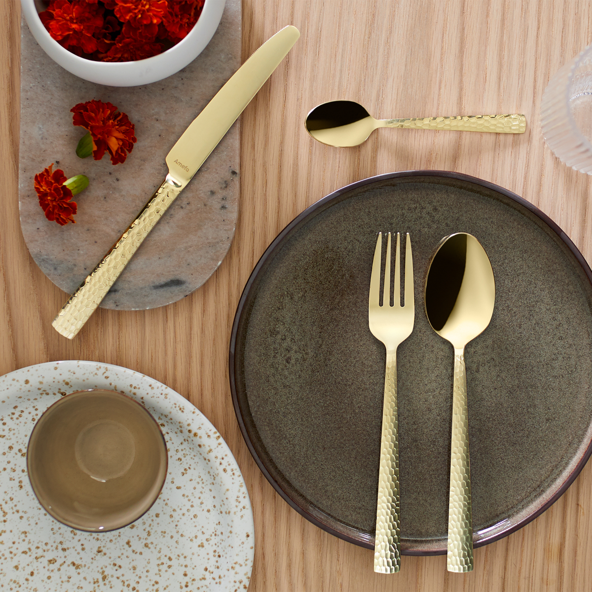 Felicity - 6 cuillères moka Champagne mat Amefa - Mathon - 4