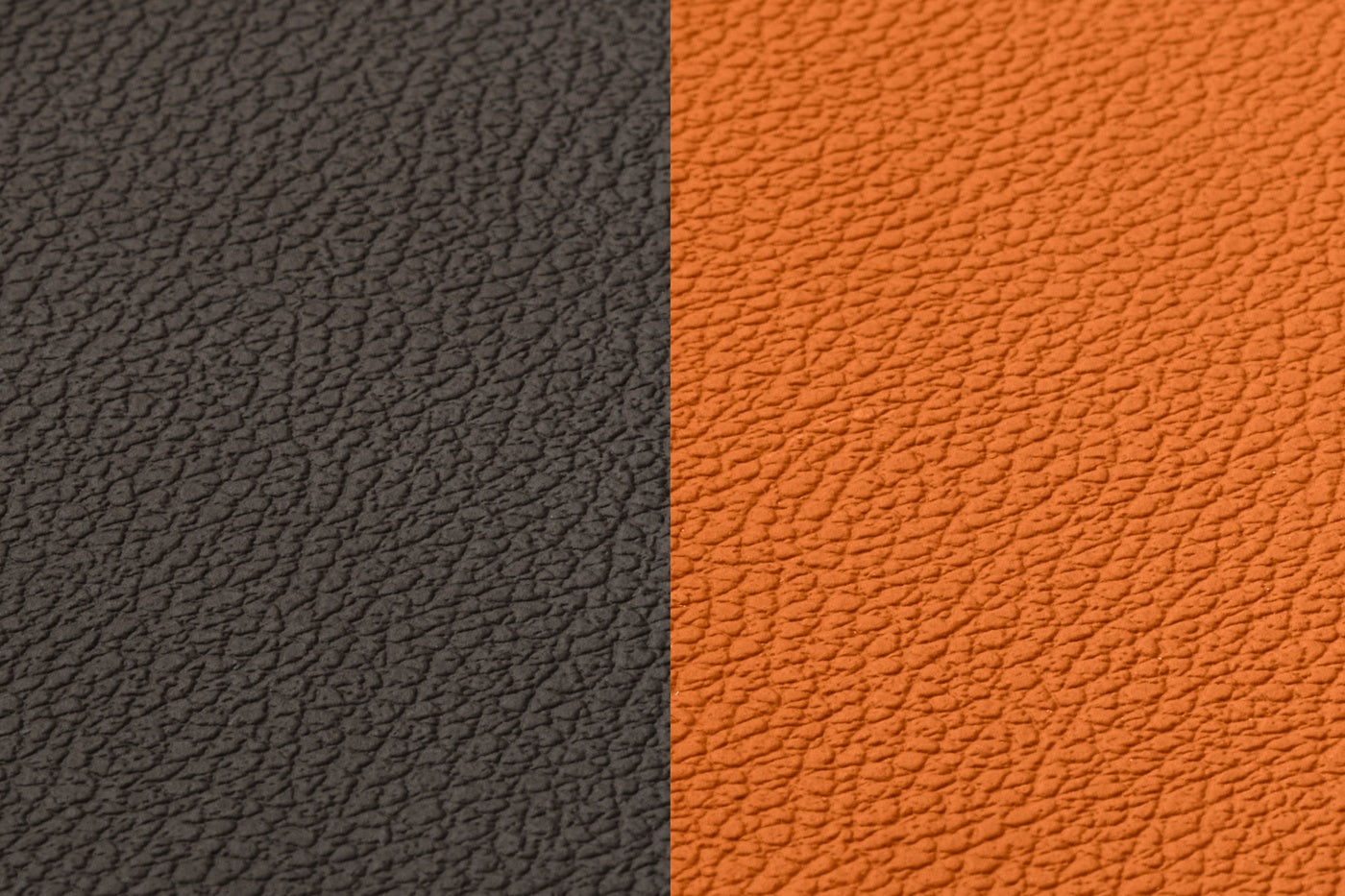 Sous-verre curve réversible - 6 pièces - Cuir recyclé orange et chocolat Björn - Mathon - 4