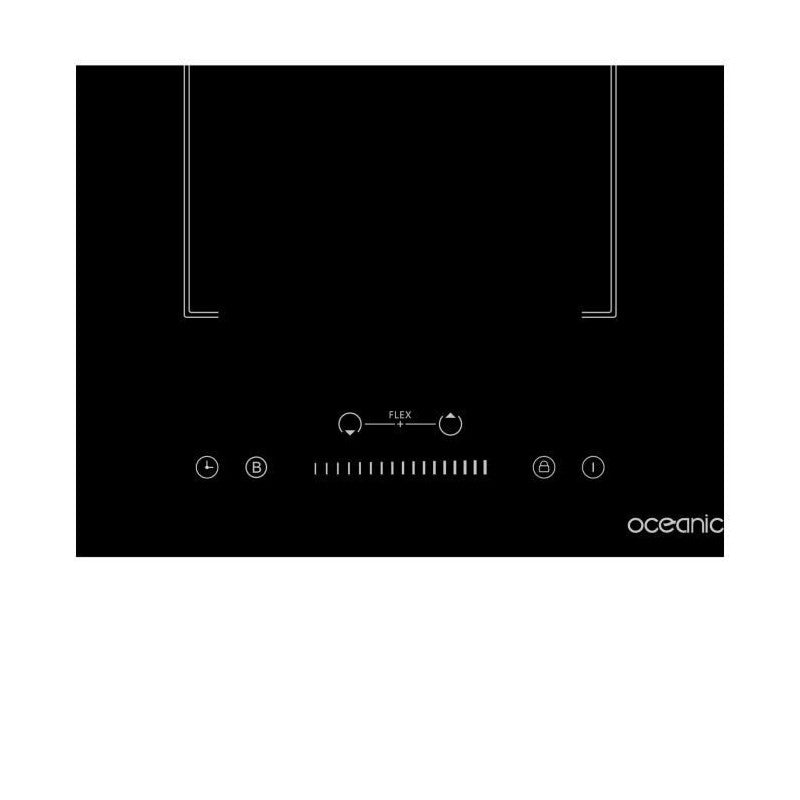 Domino Induction Encastrable - Oceanic - Oceati2z2bf - Flex 2 Feux - 3600 W - Noir Oceanic - Mathon - 6